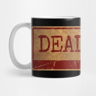 Deadmau5 - siple text gold  retro, vintage Mug